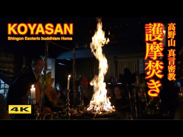 4K 高野山真言密教 護摩祈祷 毘沙門堂 疫病終息 無病息災 Shingon Esoteric buddhism Homa in Koyasan, JAPANサムネイル